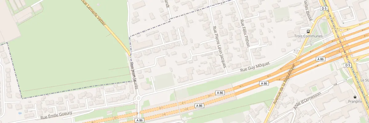 Plan du 86 Rue Jean Jaurès à Thiais