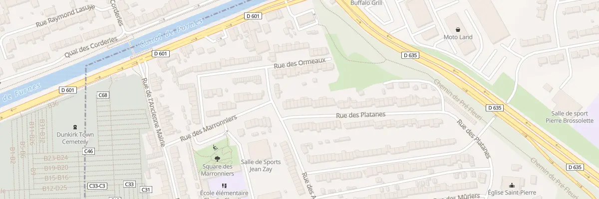 Plan du 67 Rue des Platanes à Coudekerque-Branche