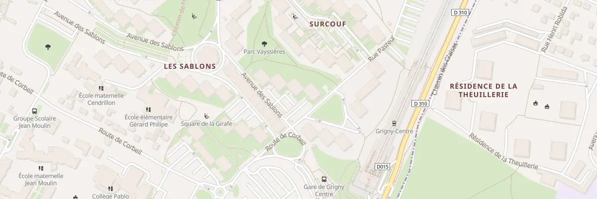 Plan du 4 Av des Sablons à Grigny