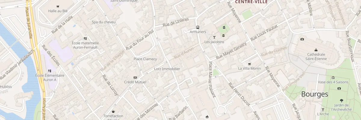 Plan du 19 Rue d’Auron à Bourges