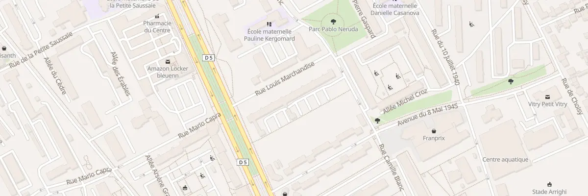 Plan du 182 Av Rouget de Lisle à Vitry-sur-Seine