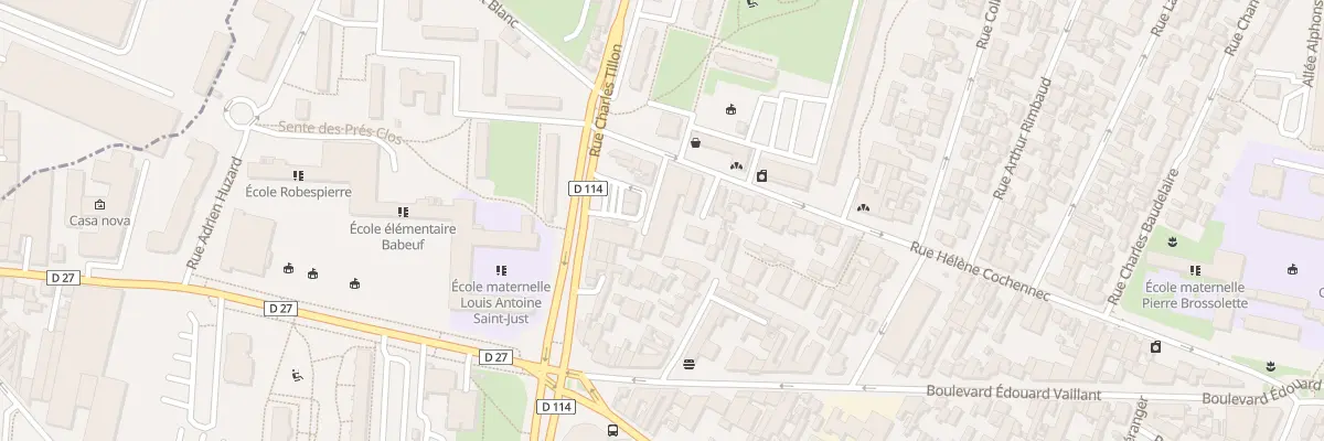 Plan du 145 Rue Hélène Cochennec à Aubervilliers