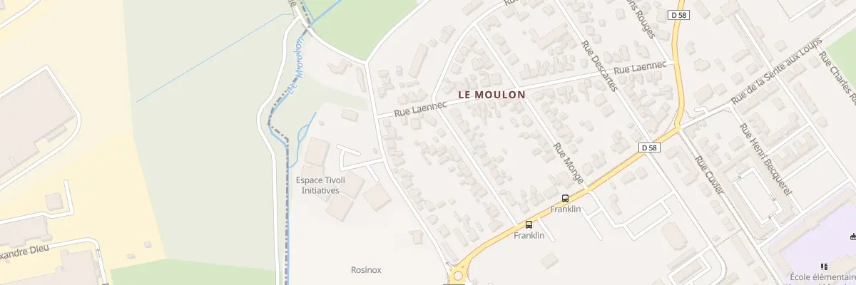 Plan du 23 Rue Franklin à Bourges