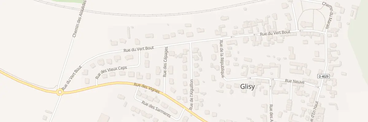 Plan du 4 Rue de l’Aiguillon à Glisy