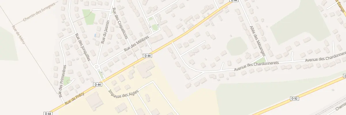 Plan du 4 Av des Chardonnerêts à Villers-sous-Saint-Leu