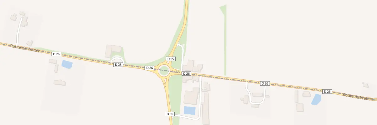 Plan de Rte de Watten à Ochtezeele