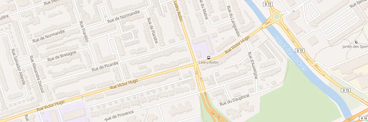 Plan du 185 Rue Victor Hugo à Coudekerque-Branche