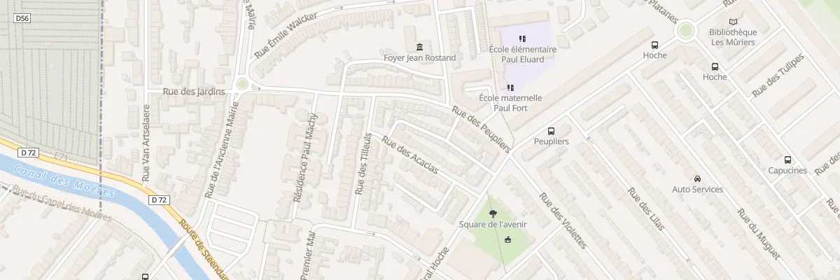 Plan du 12 Rue des Acacias à Coudekerque-Branche