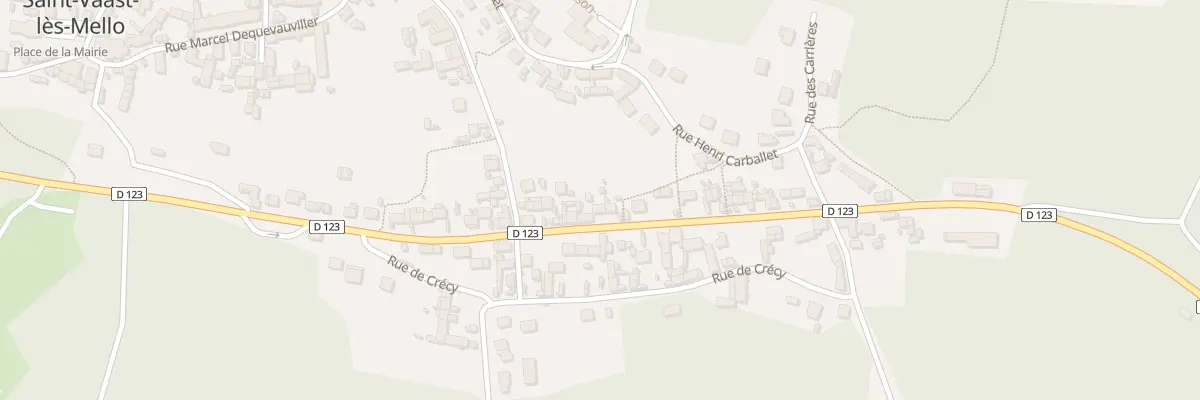 Plan du 328 Rue de la Commune de Paris à Saint-Vaast-lès-Mello