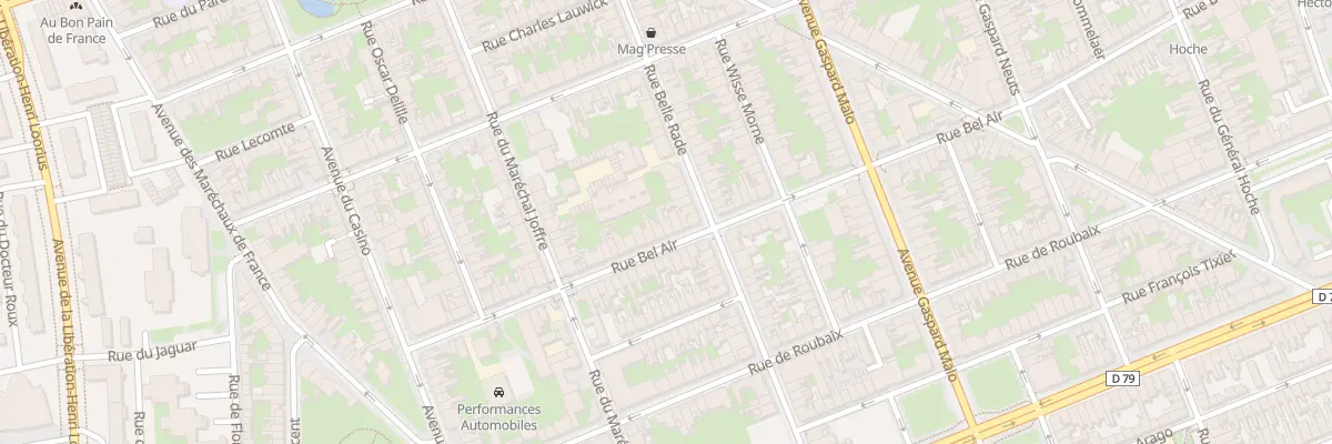 Plan du 37 Rue Bel Air à Dunkerque
