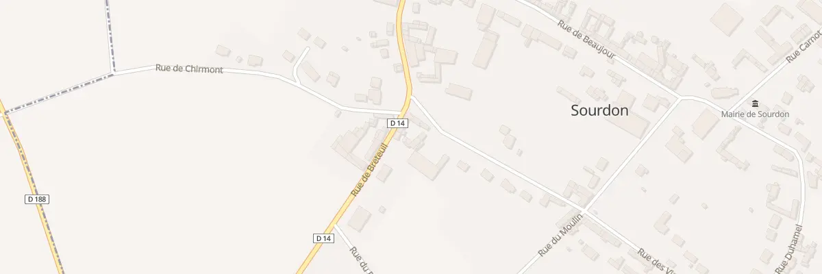 Plan du 1 Rue de Breteuil à Sourdon
