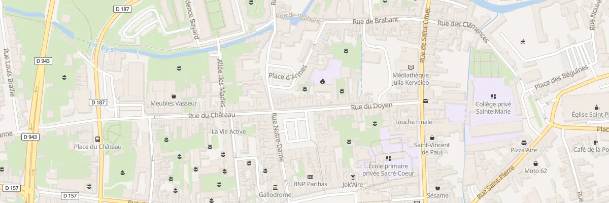 Plan du 22 Pl Notre-dame à Aire-sur-la-Lys