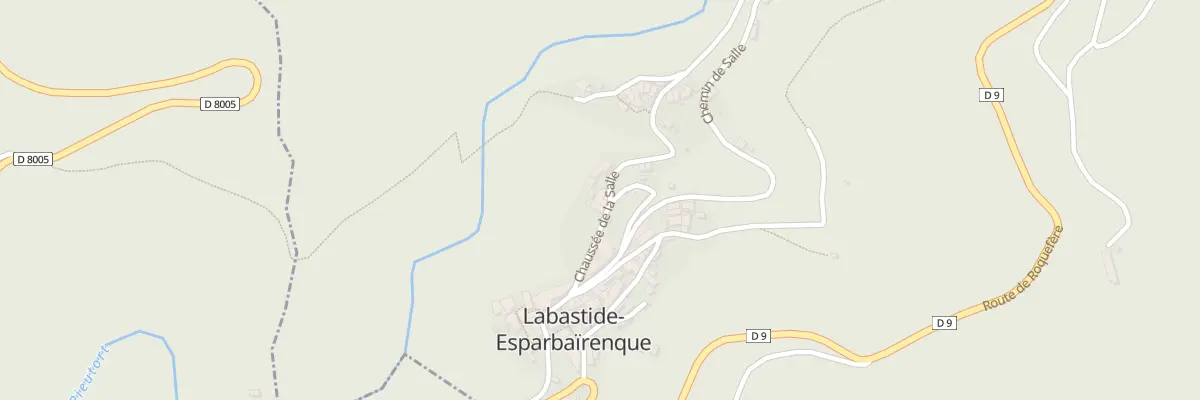 Plan du 1 Le Village à Labastide-Esparbairenque
