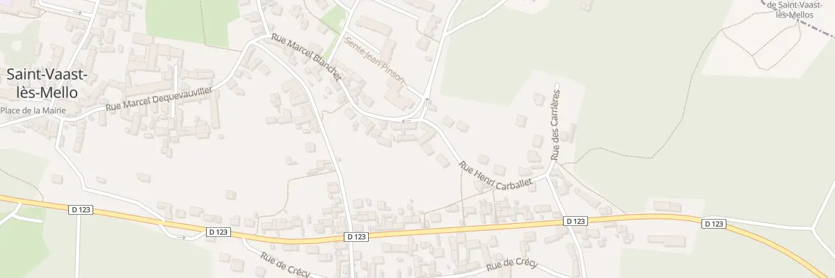 Plan du 171 Rue Henri Carballet à Saint-Vaast-lès-Mello