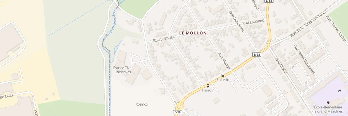 Plan du 17 Rue Franklin à Bourges