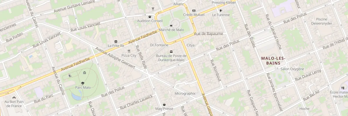 Plan du 55 Rue des Poilus à Dunkerque