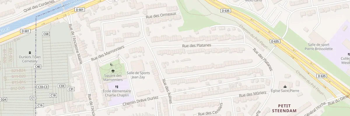 Plan du 62 Rue des Platanes à Coudekerque-Branche