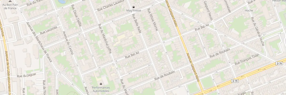 Plan du 116 Rue Belle Rade à Dunkerque
