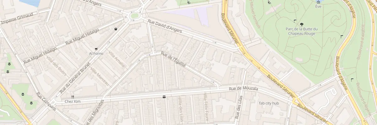 Plan du 17 Rue de l’Égalité à Paris 19e Arrondissement