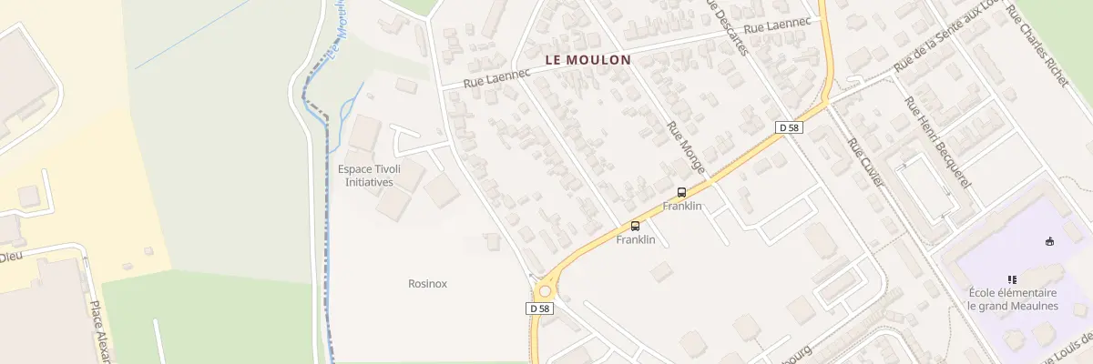 Plan du 9 Rue Franklin à Bourges