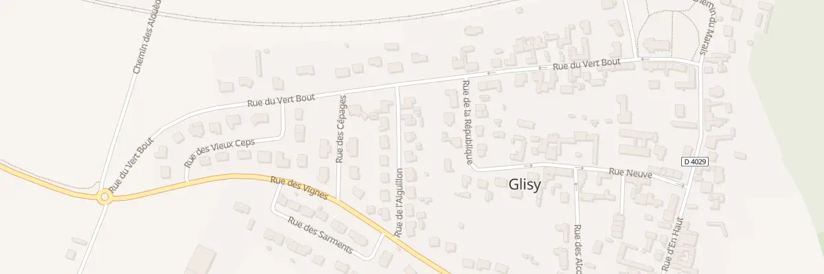 Plan du 5 Rue de l’Aiguillon à Glisy