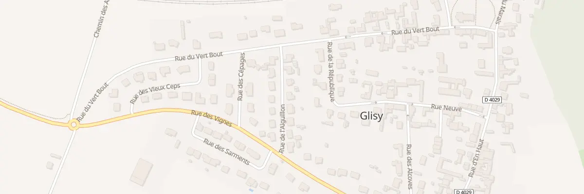 Plan du 7 Rue de l’Aiguillon à Glisy