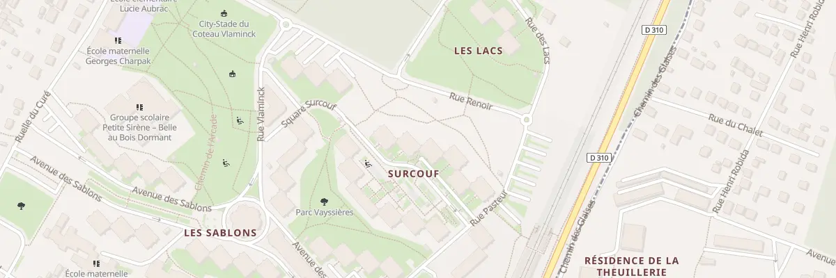 Plan du 10 Sq Surcouf à Grigny