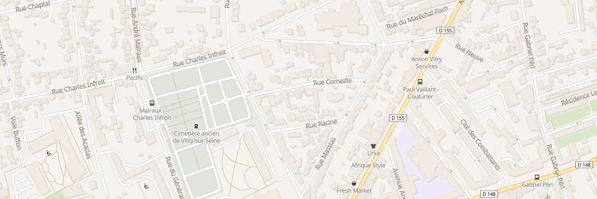 Plan du 17 Rue Corneille à Vitry-sur-Seine