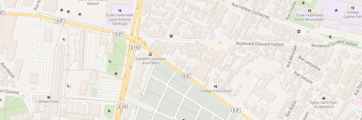 Plan du 87 Rue Danielle Casanova à Aubervilliers