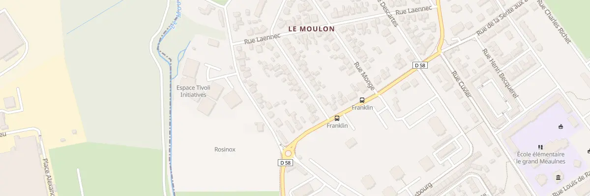 Plan du 7 Rue Franklin à Bourges