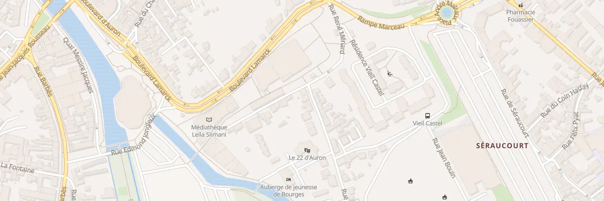 Plan du 4 Rue Henri sellier à Bourges
