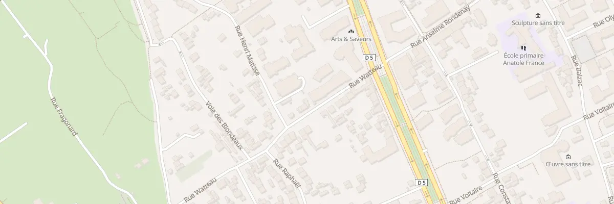 Plan du 22 Rue Watteau à Vitry-sur-Seine