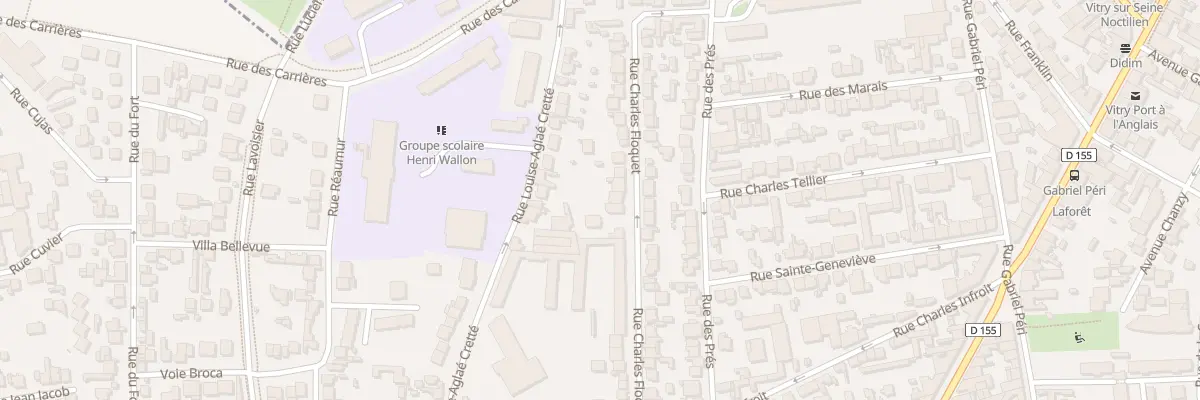 Plan du 33 Rue Charles Floquet à Vitry-sur-Seine