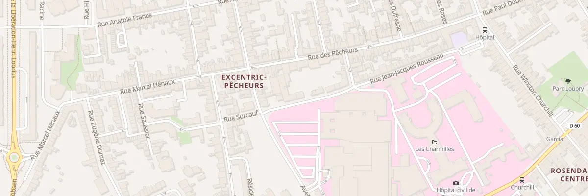 Plan du 13 Rue Jean-Jacques Rousseau à Dunkerque