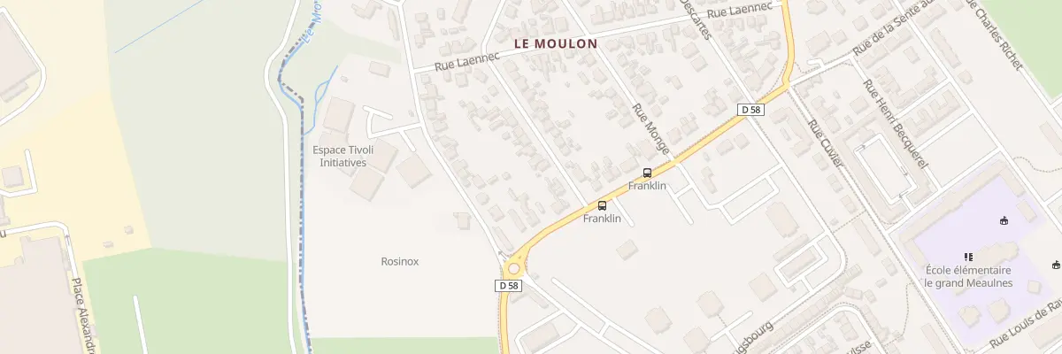 Plan du 5 Rue Franklin à Bourges