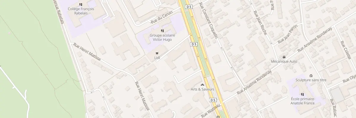 Plan du 99 Av Rouget de Lisle à Vitry-sur-Seine