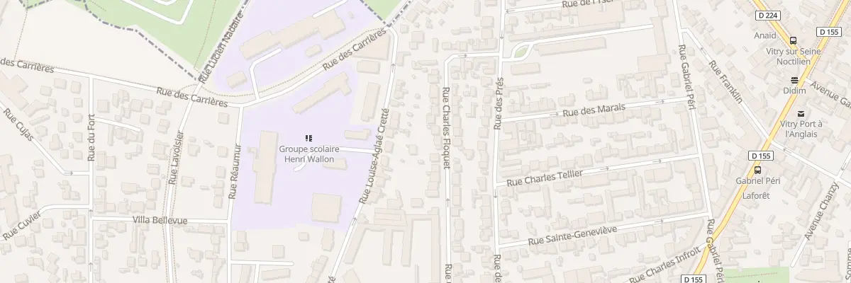Plan du 43 Rue Charles Floquet à Vitry-sur-Seine