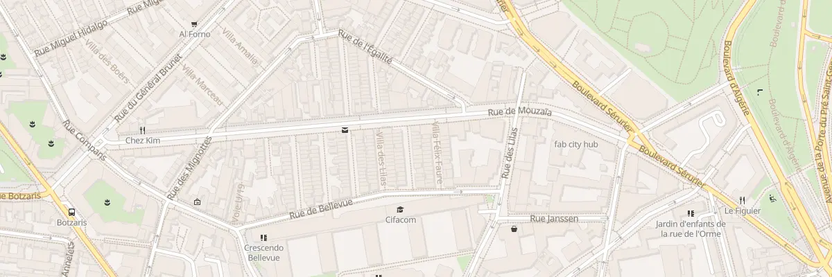 Plan du 5 Vla Sadi Carnot à Paris 19e Arrondissement
