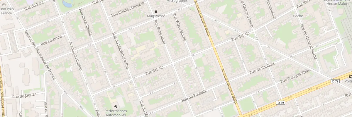 Plan du 43 Rue Bel Air à Dunkerque