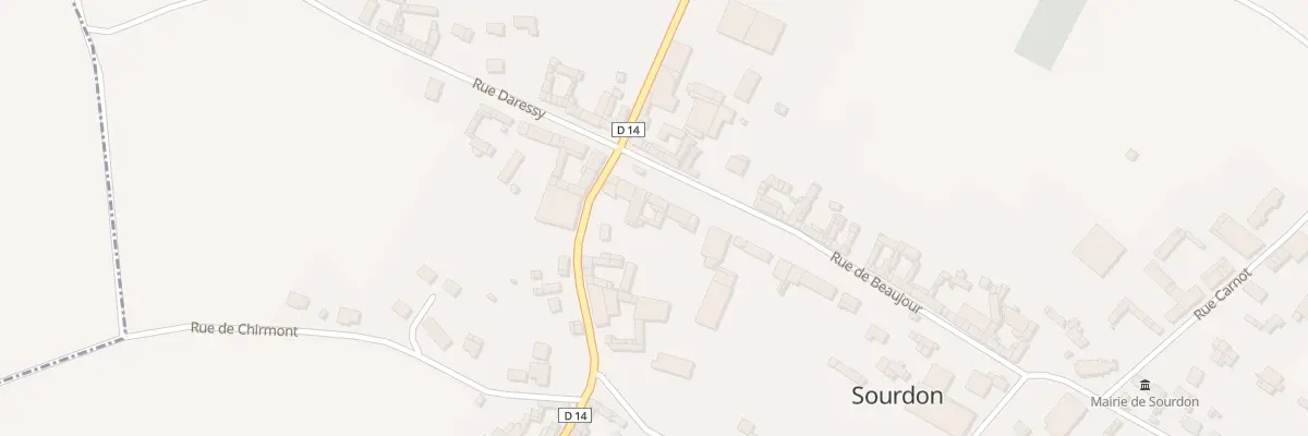 Plan du 13 Rue de Beaujour à Sourdon