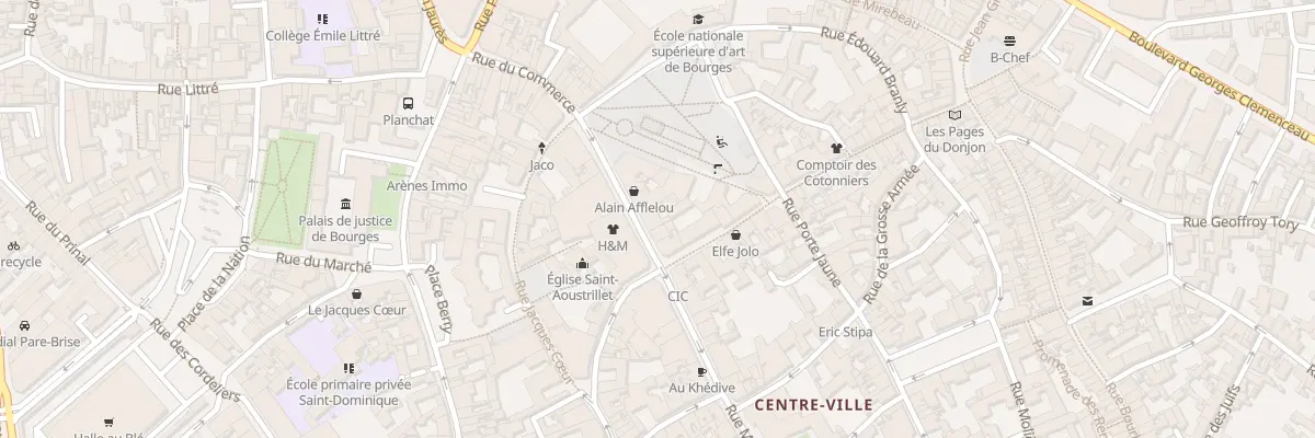 Plan du 9 Rue Moyenne à Bourges