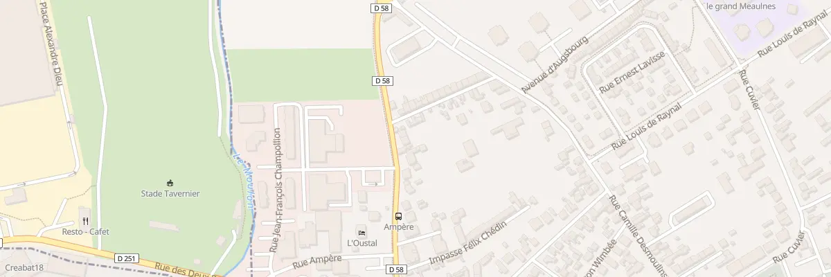 Plan du 38 Rue Félix Chédin à Bourges