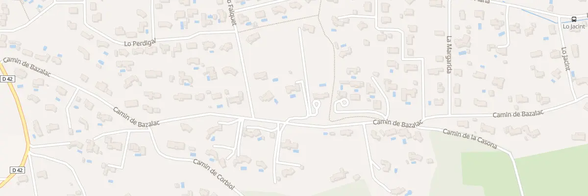 Plan du 15 Cami de Bazalac à Palaja