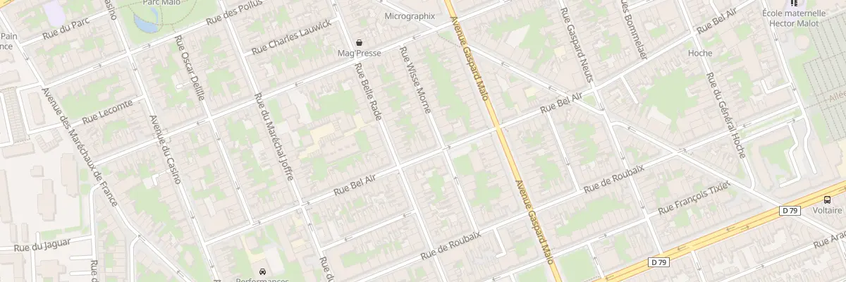 Plan du 49 Rue Bel Air à Dunkerque