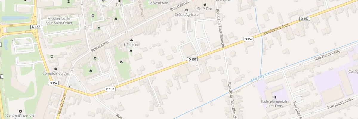 Plan du 58 Bd Foch à Aire-sur-la-Lys