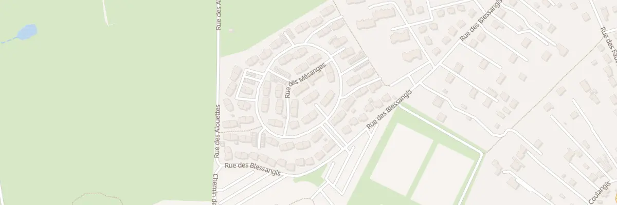 Plan du 1 Rue des Mésanges à Bourges