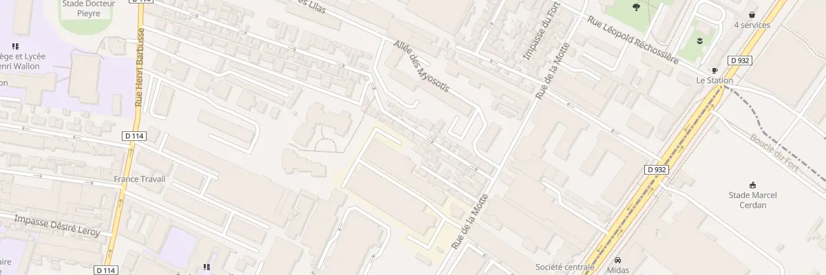 Plan du 19 Pas des Roses à Aubervilliers