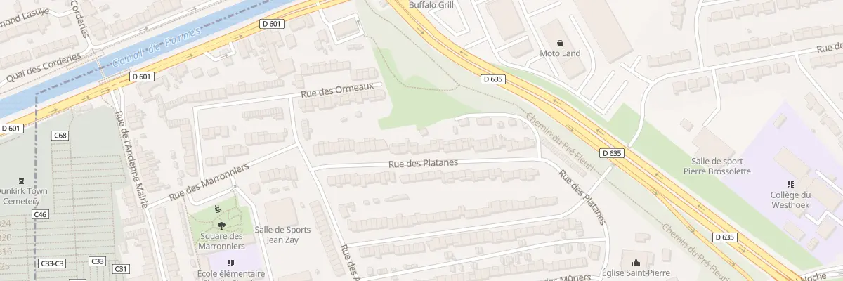 Plan du 43 Rue des Platanes à Coudekerque-Branche