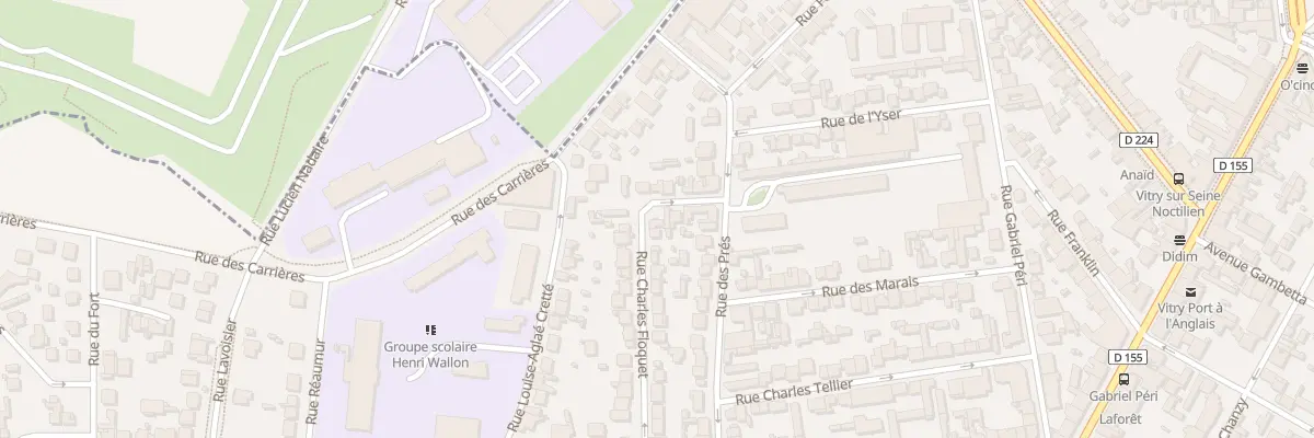 Plan du 54 Rue Charles Floquet à Vitry-sur-Seine