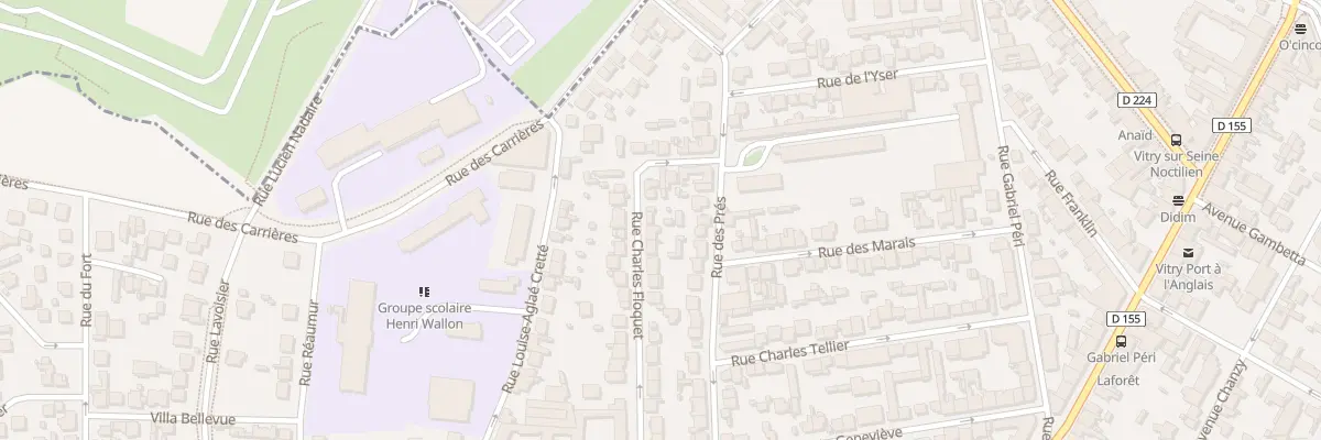 Plan du 50 Rue Charles Floquet à Vitry-sur-Seine